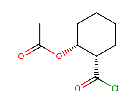 Molecular Structure of 117241-43-7 (Cyclohexanecarbonyl chloride, 2-(acetyloxy)- (9CI))