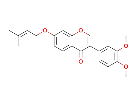 4H-1-Benzopyran-4-one,
3-(3,4-dimethoxyphenyl)-7-[(3-methyl-2-butenyl)oxy]-