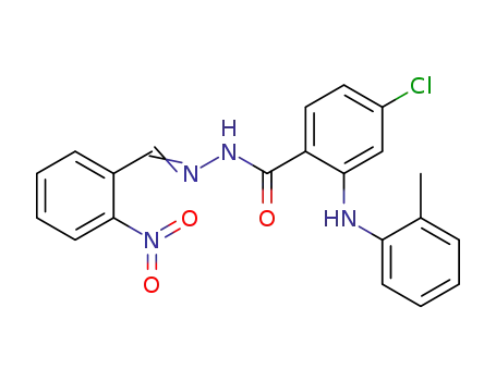 4-Chloro-2-((2-methylphenyl)amino)benzoic acid ((2-nitrophenyl)methylene)hydrazide