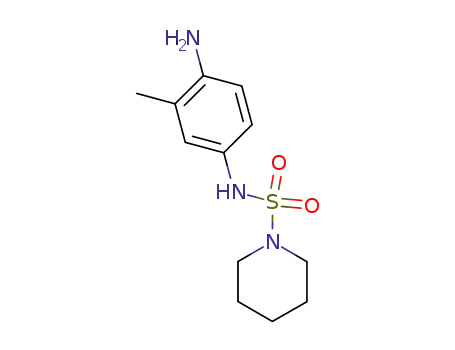 Molecular Structure of 105168-61-4 (Piperidine-1-sulfonic acid (4-amino-3-methyl-phenyl)-amide)