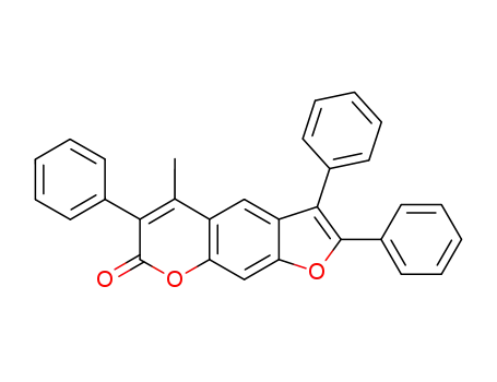 5-Methyl-2,3,6-triphenyl-7-oxo-7H-furo<3,2-g><1>benzopyran