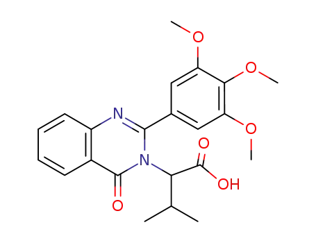 alpha-(1-Methylethyl)-4-oxo-2-(3,4,5-trimethoxyphenyl)-3(4H)-quinazolineacetic acid