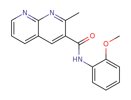 1,8-Naphthyridine-3-carboxamide, N-(2-methoxyphenyl)-2-methyl-