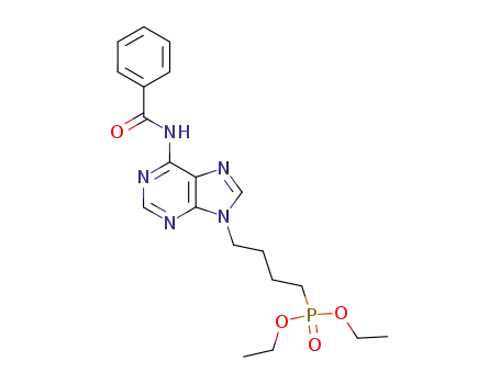 9-(4-diethoxyphosphonylbutyl)-N<sup>6</sup>-benzoyladenine