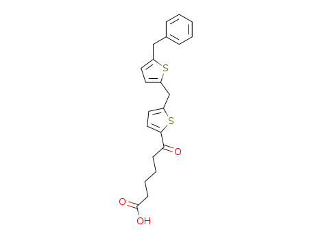 5-(5-(5-Benzyl-2-thenyl)-2-thienoyl)pentanoic Acid