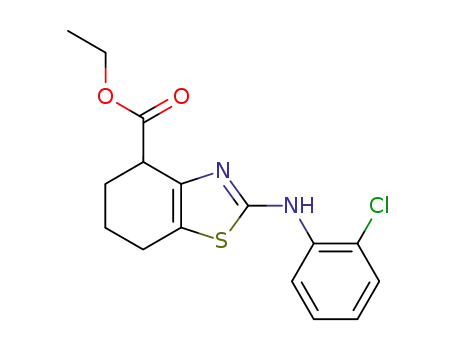 2-(2-Chloro-phenylamino)-4,5,6,7-tetrahydro-benzothiazole-4-carboxylic acid ethyl ester