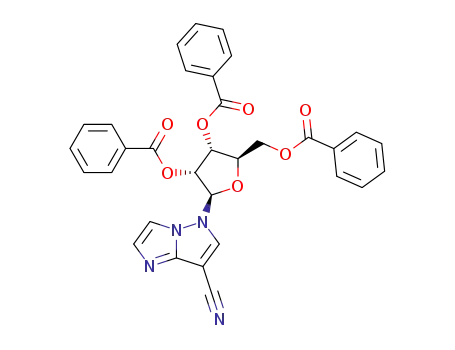 5-(2,3,5-tri-O-benzoyl-β-D-ribofuranosyl)imidazo<1,2-b>pyrazole-7-carbonitrile