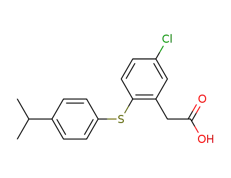 2-<5-chloro-2-(4-isopropylphenylthio)phenyl>acetic acid