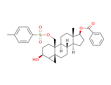 4β,5-cyclopropano-5β-androstane-3β,17β,19-triol 17-benzoate 19-p-toluenesulfonate