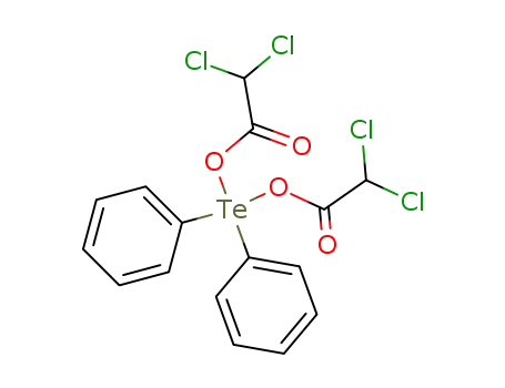 Molecular Structure of 111008-25-4 (diphenyltellurium(IV) bis(dichloroacetate))