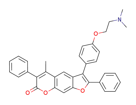 3-[4-(2-Dimethylamino-ethoxy)-phenyl]-5-methyl-2,6-diphenyl-furo[3,2-g]chromen-7-one