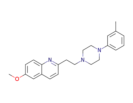 Molecular Structure of 126921-29-7 (6-Methoxy-2-[2-(4-m-tolyl-piperazin-1-yl)-ethyl]-quinoline)