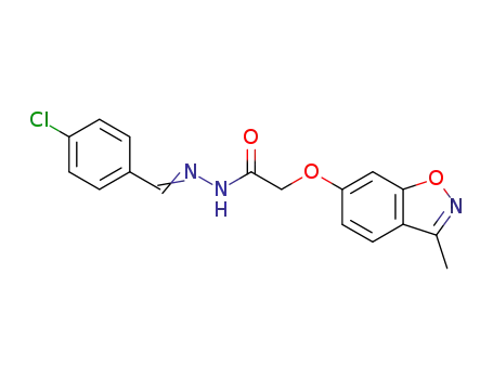 (3-Methyl-benzo[d]isoxazol-6-yloxy)-acetic acid [1-(4-chloro-phenyl)-meth-(E)-ylidene]-hydrazide