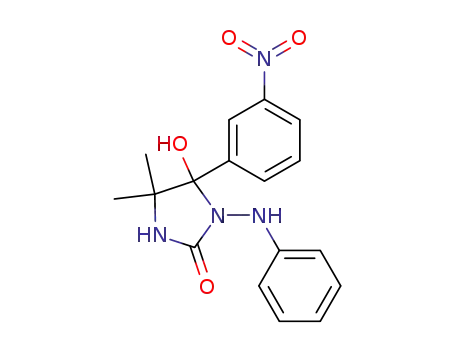 2-Imidazolidinone,
5-hydroxy-4,4-dimethyl-5-(3-nitrophenyl)-1-(phenylamino)-