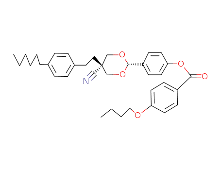 4-Butoxy-benzoic acid 4-{5-cyano-5-[2-(4-hexyl-phenyl)-ethyl]-[1,3]dioxan-2-yl}-phenyl ester