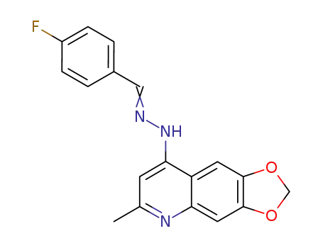 N-[(E)-(4-fluorophenyl)methyleneamino]-6-methyl-[1,3]dioxolo[4,5-g]quinolin-8-amine
