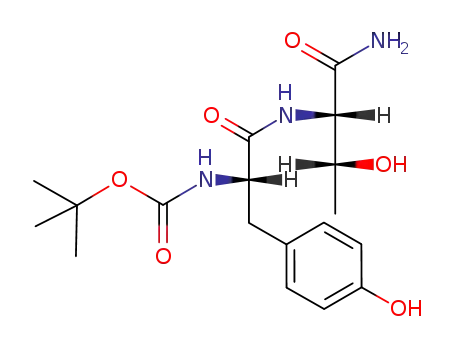 Molecular Structure of 123970-51-4 (Boc-Tyr-Thr-NH<sub>2</sub>)
