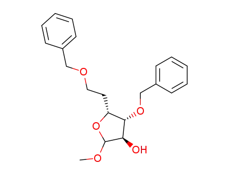 (3R,4R,5R)-4-Benzyloxy-5-(2-benzyloxy-ethyl)-2-methoxy-tetrahydro-furan-3-ol