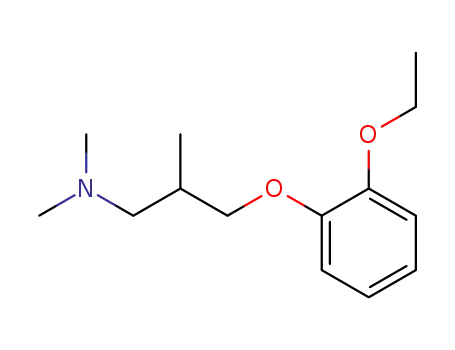 Molecular Structure of 79306-61-9 (1-Propanamine, 3-(2-ethoxyphenoxy)-N,N,2-trimethyl-)