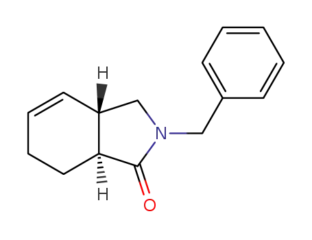 Molecular Structure of 112476-34-3 (1H-Isoindol-1-one, 2,3,3a,6,7,7a-hexahydro-2-(phenylmethyl)-, cis-)