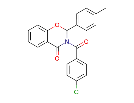 2,3-Dihydro-3-(4-chlorobenzoyl)-2-(4-methylphenyl)-4H-1,3-benzoxazin-4-one