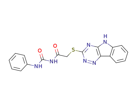 N-phenyl-N'-[(5H-[1,2,4]triazino[5,6-b]indol-3-ylsulfanyl)acetyl]urea