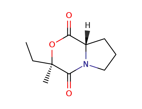 (3S,8aS)-3-ethyl-3-methyl-1,4-dioxo-3,4,6,7,8,8a-hexahydro-1H-pyrrolo<2,1-c><1,4>oxazine