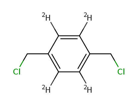 Molecular Structure of 79236-93-4 (1,4-bis(chloromethyl)-<D4>-benzene)