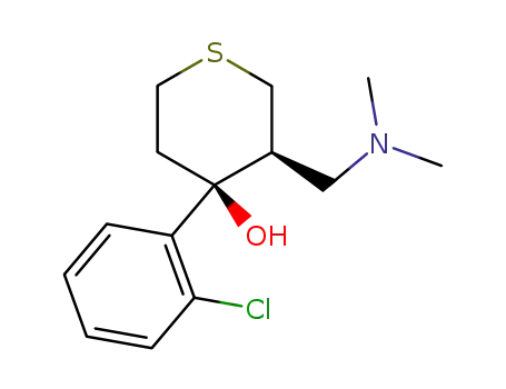 4-(2-chlorophenyl)-3-[(dimethylamino)methyl]tetrahydro-2H-thiopyran-4-ol