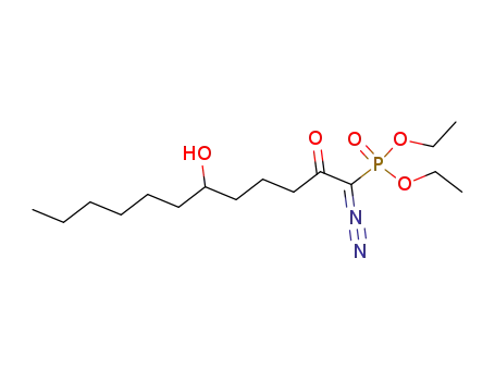 diethyl (1-diazo-6-hydroxy-3-oxododecyl)phosphonate