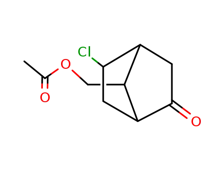 Molecular Structure of 93052-60-9 (Bicyclo[2.2.1]heptan-2-one, 7-[(acetyloxy)methyl]-5-chloro-)