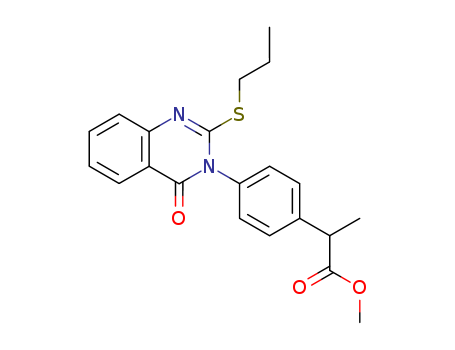 Benzeneacetic acid, a-methyl-4-[4-oxo-2-(propylthio)-3(4H)-quinazolinyl]-,methyl ester