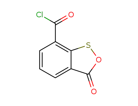 3H-2,1-벤조옥사티올-7-카르보닐 클로라이드, 3-옥소-(9CI)