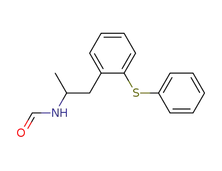Formamide, N-[1-methyl-2-[2-(phenylthio)phenyl]ethyl]-