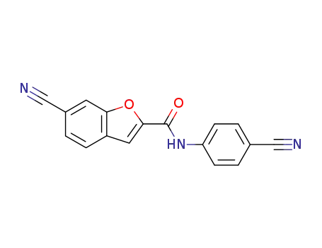 6-Cyan-N-(4-cyanphenyl)-1-benzofuran-2-carboxamid