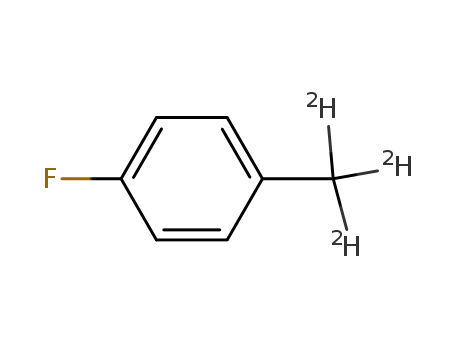 Molecular Structure of 4202-91-9 (4-FLUOROTOLUENE-ALPHA,ALPHA,ALPHA-D3)