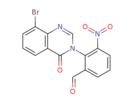 2-(8-Bromo-4-oxo-4H-quinazolin-3-yl)-3-nitro-benzaldehyde