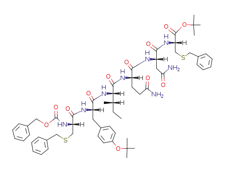 Benzyloxycarbonyl-S-benzylcysteinyl-tert-butyltyrosyl-isoleucyl-glutaminyl-aparaginyl-S-benzylcysteinyl Tert-butyl Ester