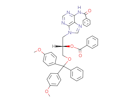 Benzoic acid (S)-1-(6-benzoylamino-purin-9-ylmethyl)-2-[bis-(4-methoxy-phenyl)-phenyl-methoxy]-ethyl ester