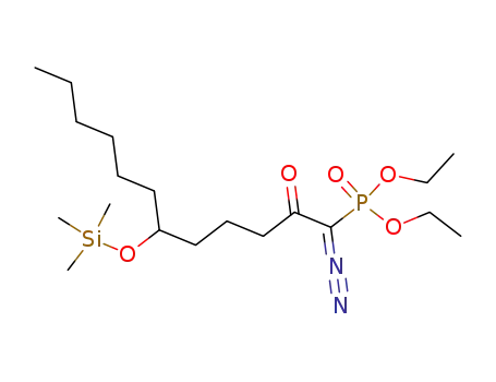 diethyl (1-diazo-2-oxo-6-trimethylsiloxydodecyl)phosphonate