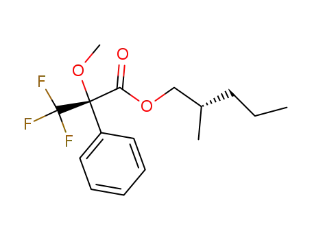 Molecular Structure of 122872-34-8 ((2S)-2-methylpentyl (S)-3,3,3-trifluoro-2-methoxy-2-phenylpropionate)