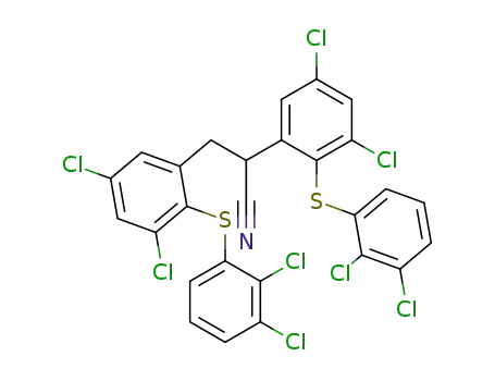 2,3-Bis<3,5-dichloro-2-(2,3-dichlorophenylthio)phenyl>propionitrile