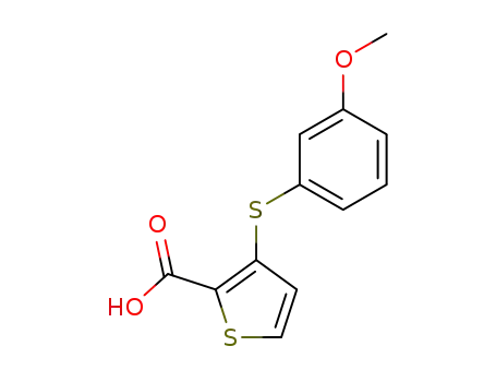 3-(3-methoxyphenylthio)thiophene-2-carboxylic acid