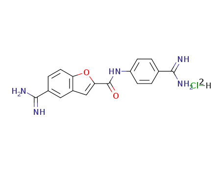 5-Amidino-N-(4-amidinophenyl)-1-benzofuran-2-carboxamid-dihydrochlorid