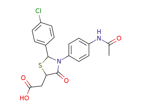 [3-(4-Acetylamino-phenyl)-2-(4-chloro-phenyl)-4-oxo-thiazolidin-5-yl]-acetic acid