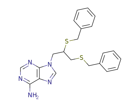 9-((RS)-2,3-bis(benzylthio)propyl)adenine