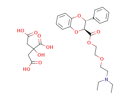1,4-벤조디옥산-2-카르복실산, 3-페닐-, 2-(2-(디에틸아미노)에톡시)에틸 에스테르, 시트레이트, (E)-