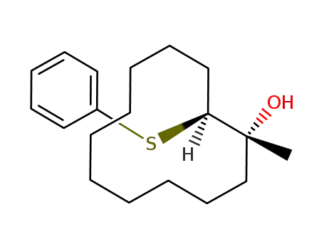 Molecular Structure of 112418-89-0 (Cyclododecanol, 1-methyl-2-(phenylthio)-)
