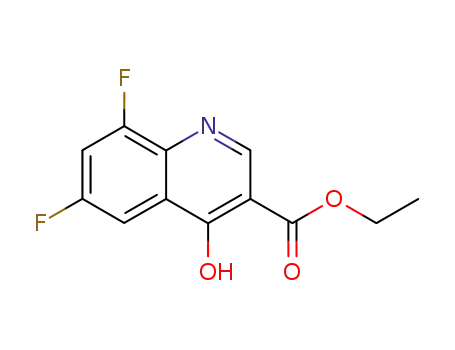 Molecular Structure of 107555-38-4 (Ethyl 6,8-difluoro-4-hydroxyquinoline-3-carboxylate)