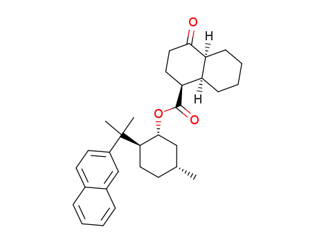 (1S,4aS,8aR)-4-Oxo-decahydro-naphthalene-1-carboxylic acid (1R,2S,5R)-5-methyl-2-(1-methyl-1-naphthalen-2-yl-ethyl)-cyclohexyl ester